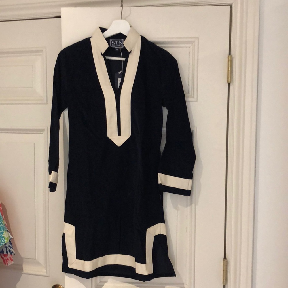 Sail to Sable Navy Blue corduroy Dress